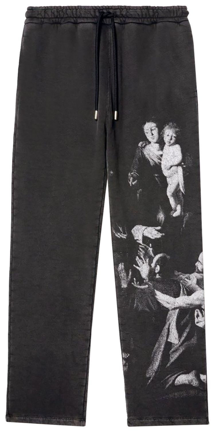 Off White Blurred Mary Sweatpant BlackWhite