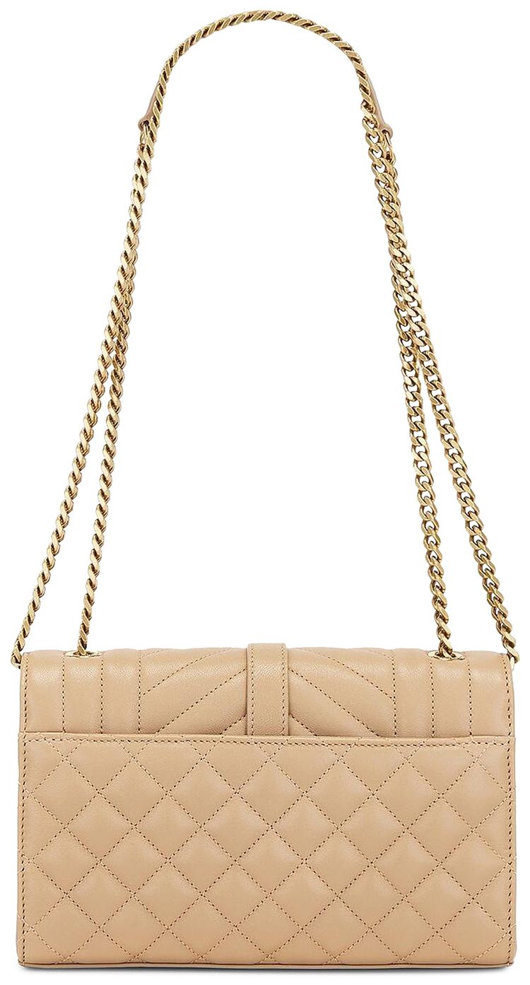 Saint Laurent Envelope Chain Bag Dark Toffee