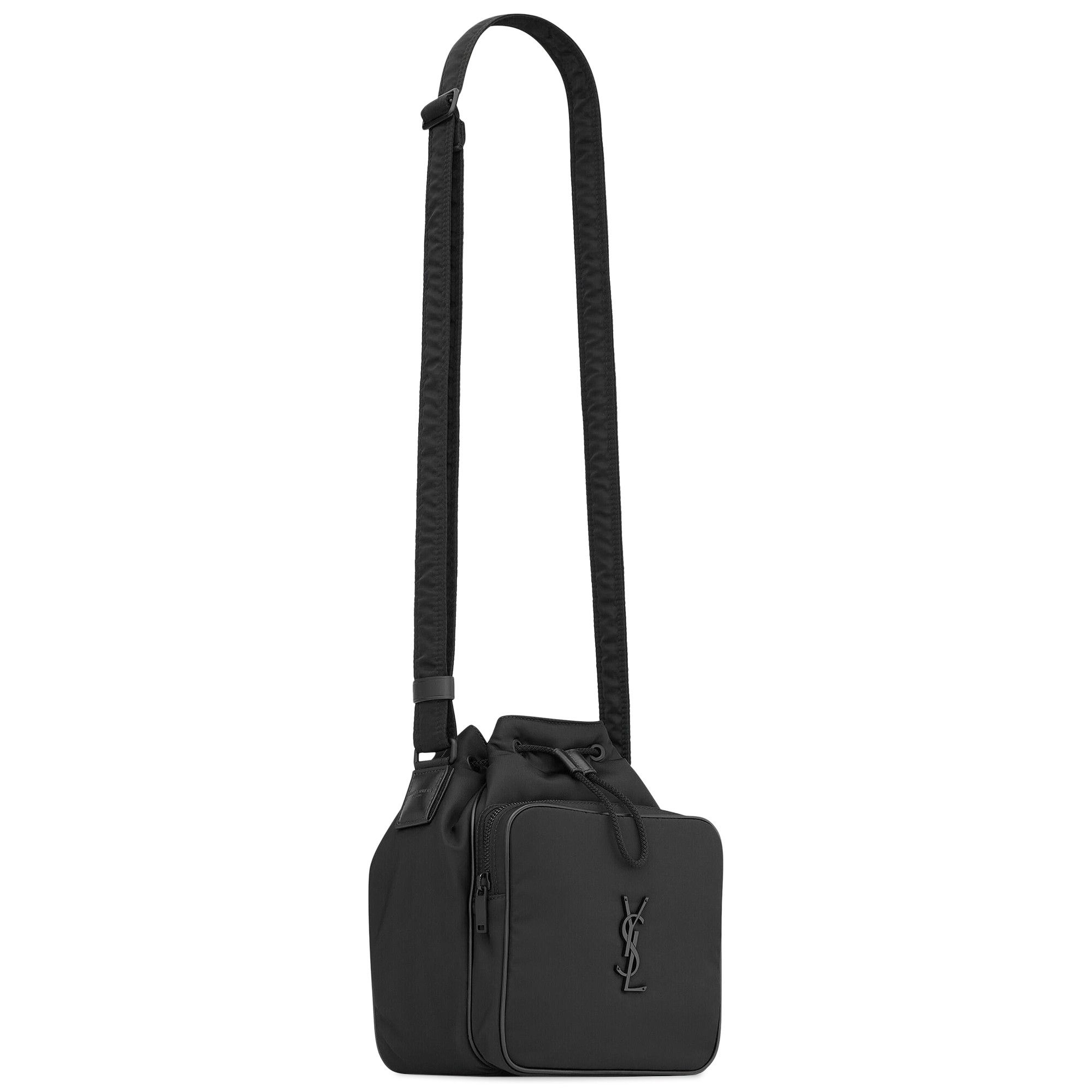 Buy Saint Laurent Nylon Bucket Bag 'Black' - 793238 FAC21