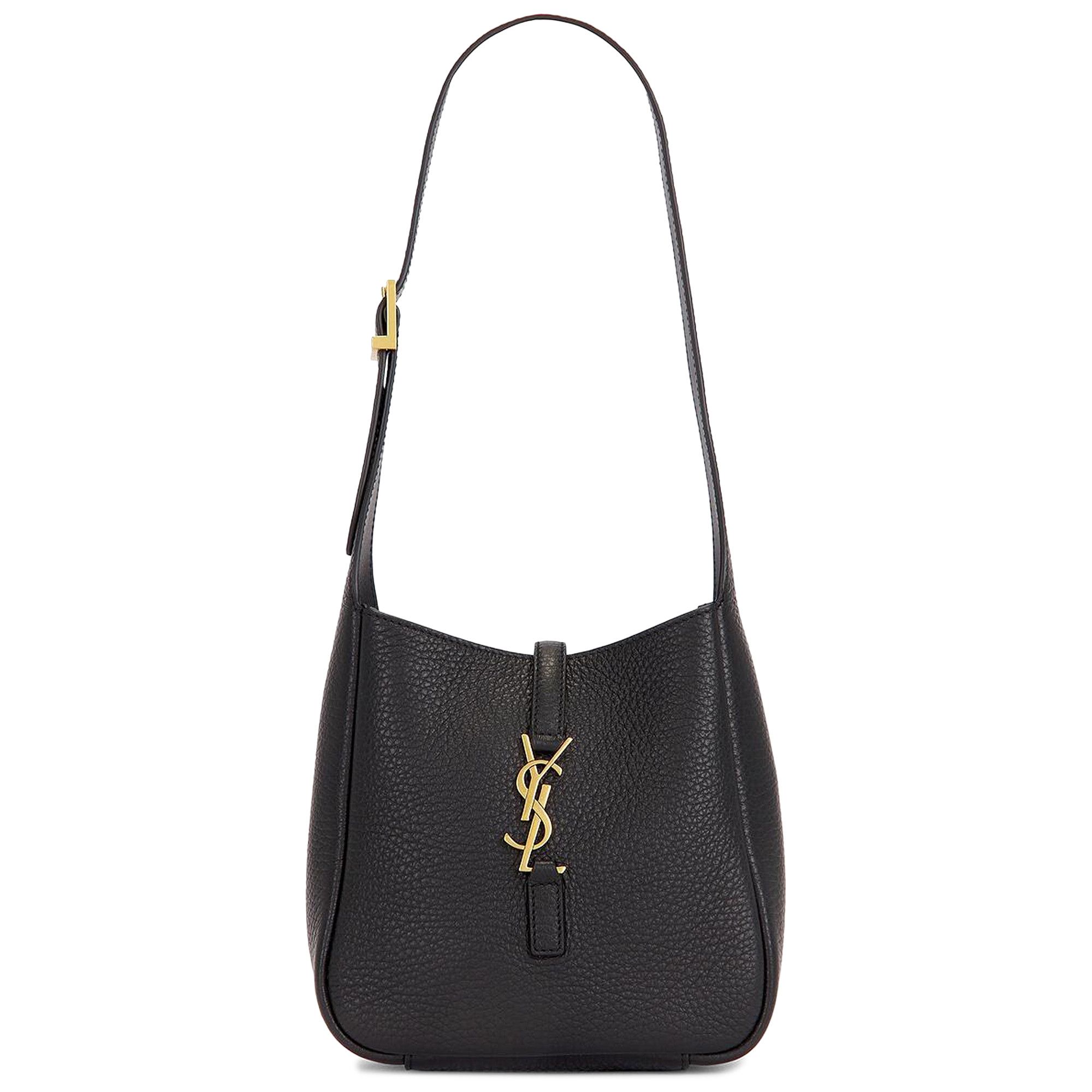【関税&送料込】Saint Laurent Black Leather Le 5 A 7 Shoulde SAINT LAURENT Le 5 à 7 Supple small leather shoulder bag