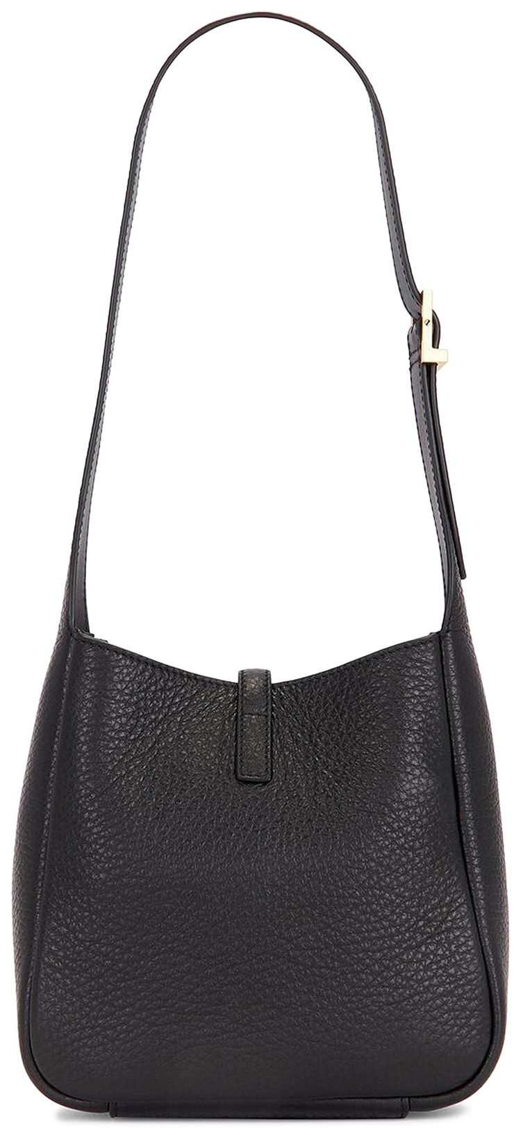 Saint Laurent Le 5 A 7 Grained Leather Bag Black