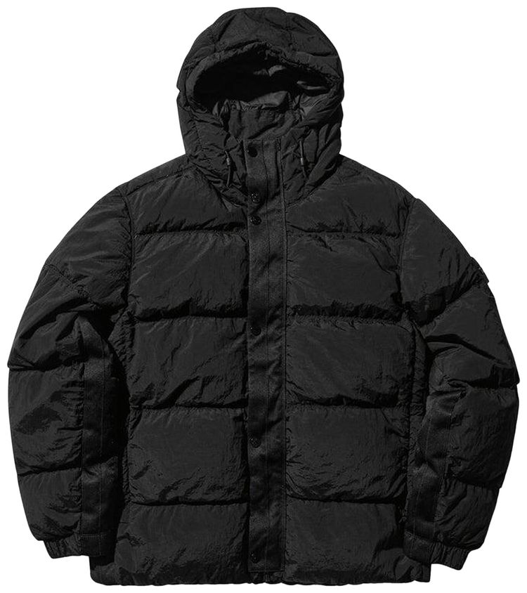 Stone Island Compass Badge Hooded Jacket Black