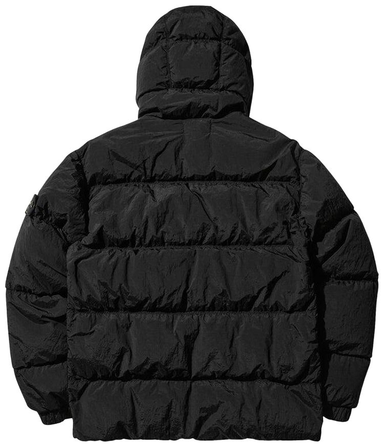 Stone Island Compass Badge Hooded Jacket Black