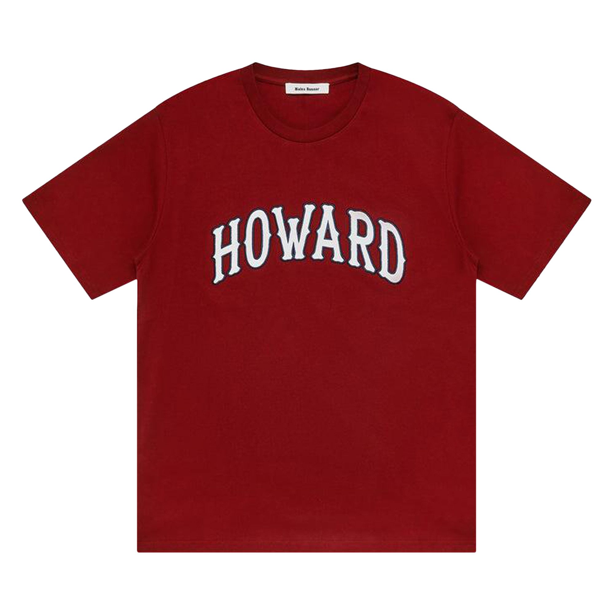 WALES BONNER| (UA24JE29 JE09 350) Buy Wales Bonner Howard T-Shirt 'Maroon' - UA24JE29 JE09 350
