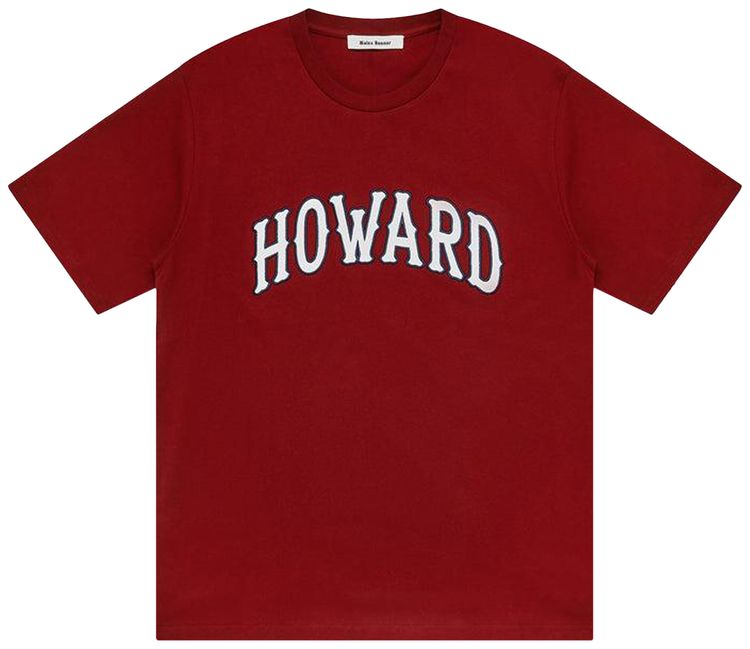 Wales Bonner Howard T Shirt Maroon