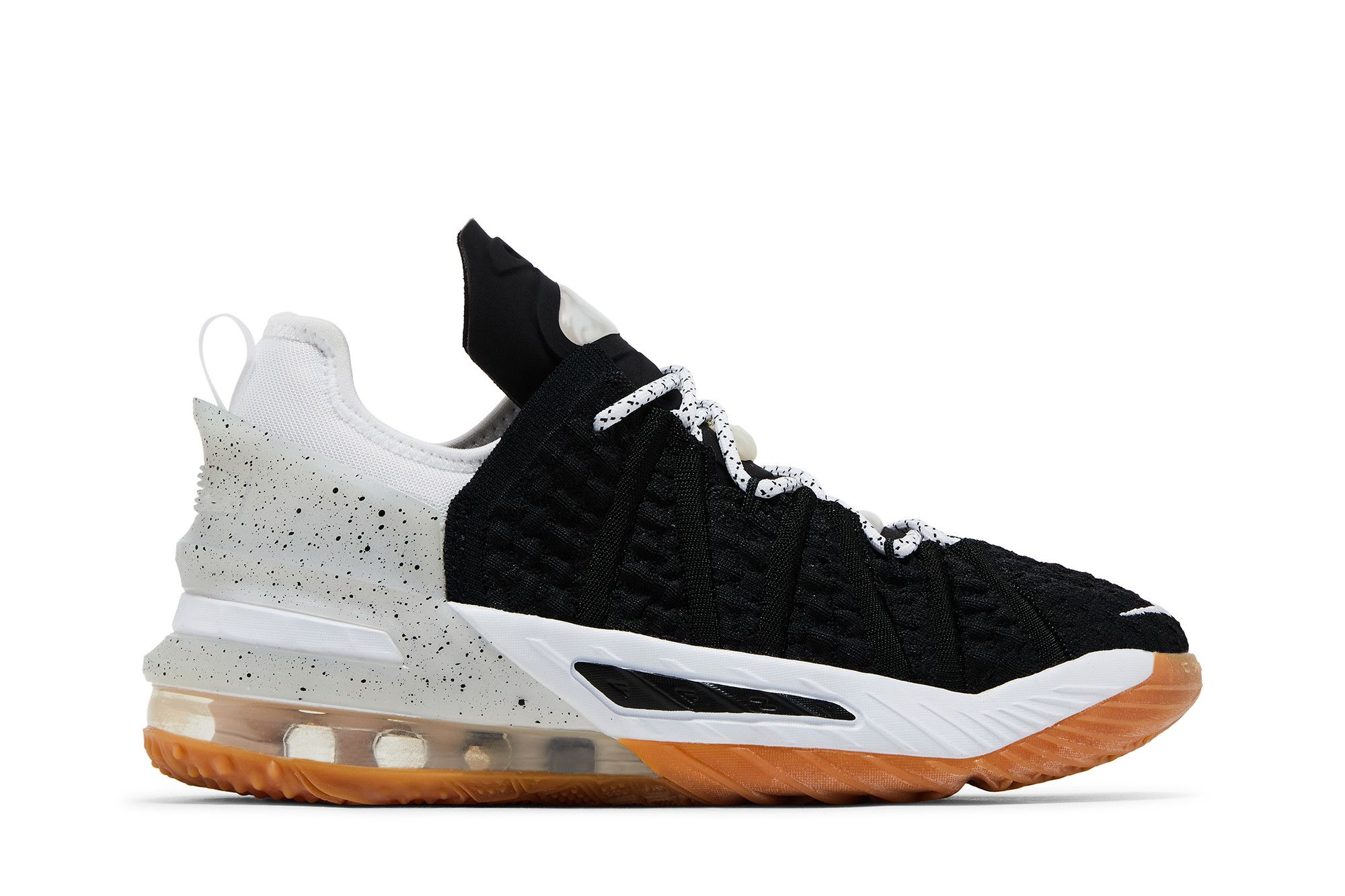 公式正規品!★鑑定士認定★LEBRON 18 BLACK WHITE★ Buy LeBron 18 GS 'Black White Gum' - CW2760 007 | GOAT