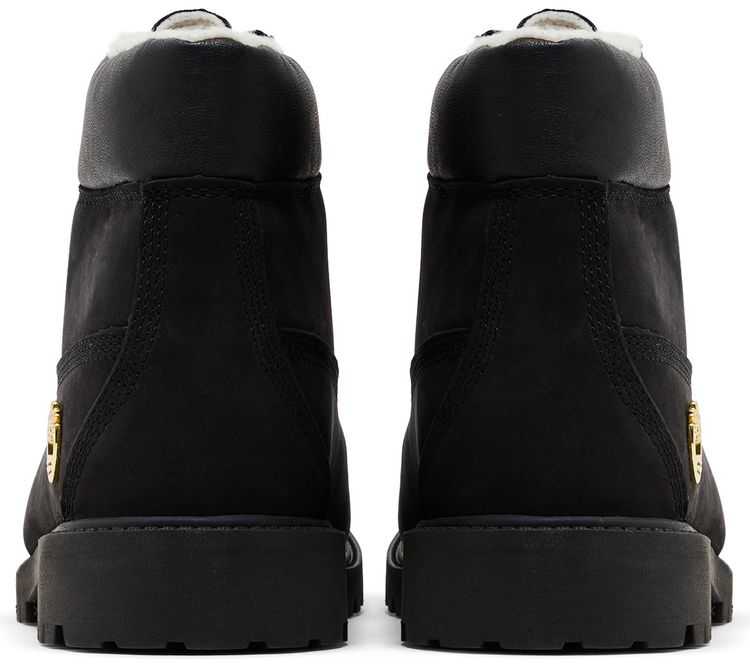 Timberland 6 Inch Premium Shearling Waterproof Boot Junior Black Gold