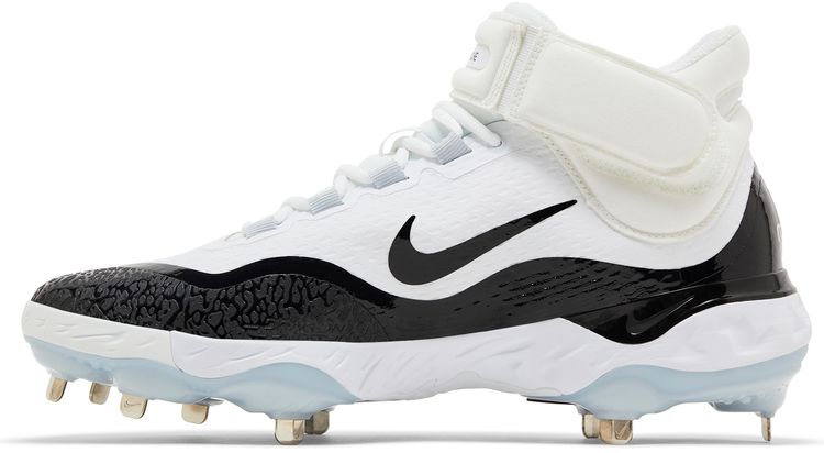 Nike Alpha Huarache Elite 4 Mid White Black Blue Tint