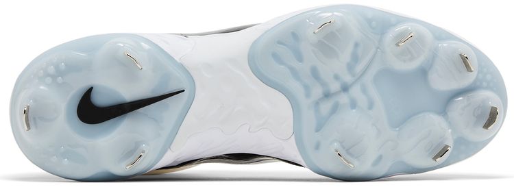 Nike Alpha Huarache Elite 4 Mid White Black Blue Tint