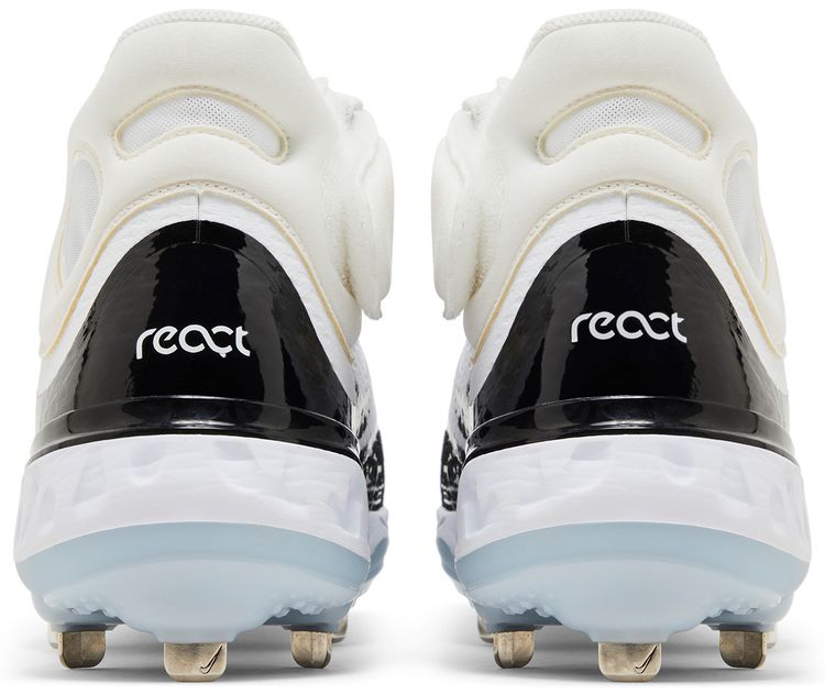 Nike Alpha Huarache Elite 4 Mid White Black Blue Tint