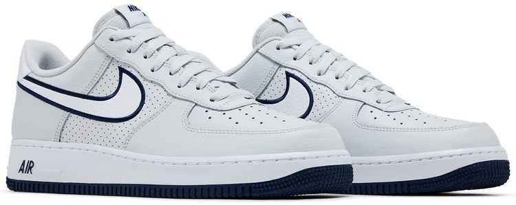 Nike Air Force 1 07 Embroidered Swoosh   Photon Dust Navy