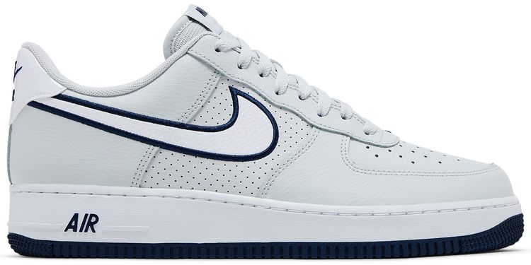 Nike Air Force 1 07 Embroidered Swoosh   Photon Dust Navy