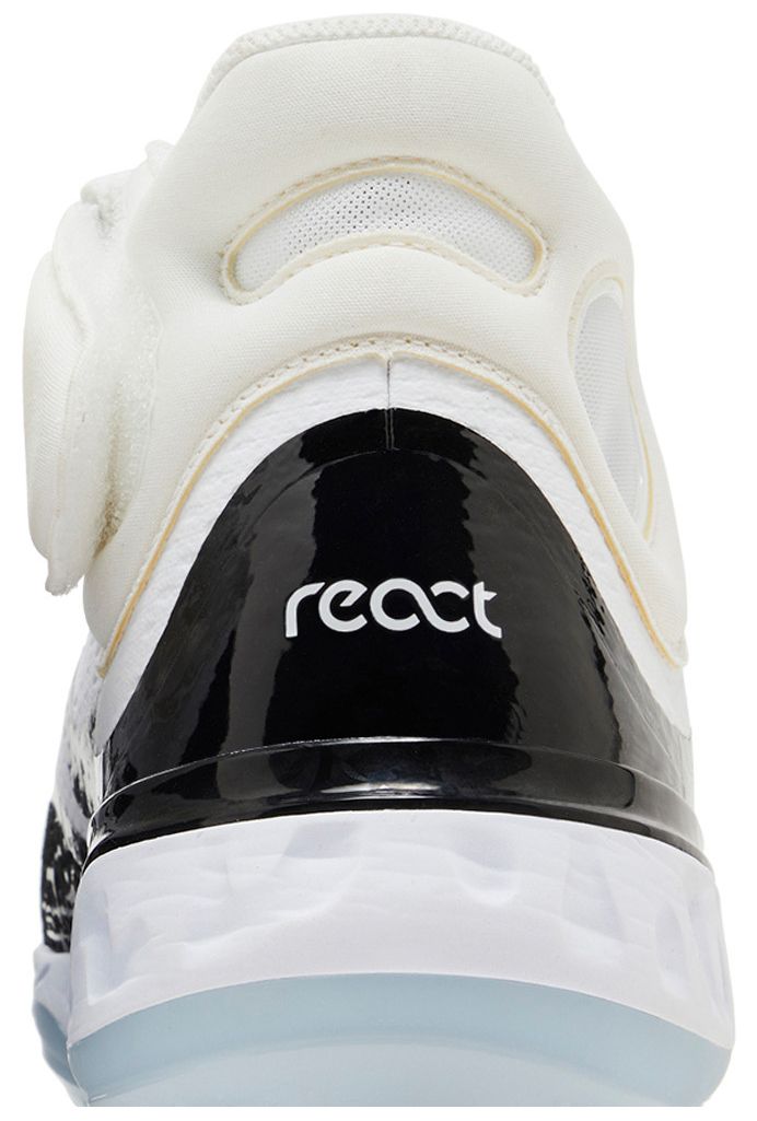 Nike Alpha Huarache Elite 4 Mid White Black Blue Tint