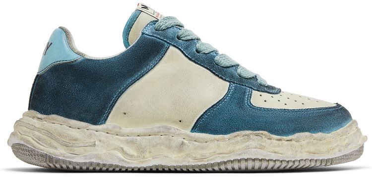 Maison Mihara Yasuhiro Wayne OG Sole Distressed Leather Low Blue White