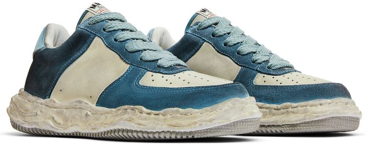 Maison Mihara Yasuhiro Wayne OG Sole Distressed Leather Low Blue White