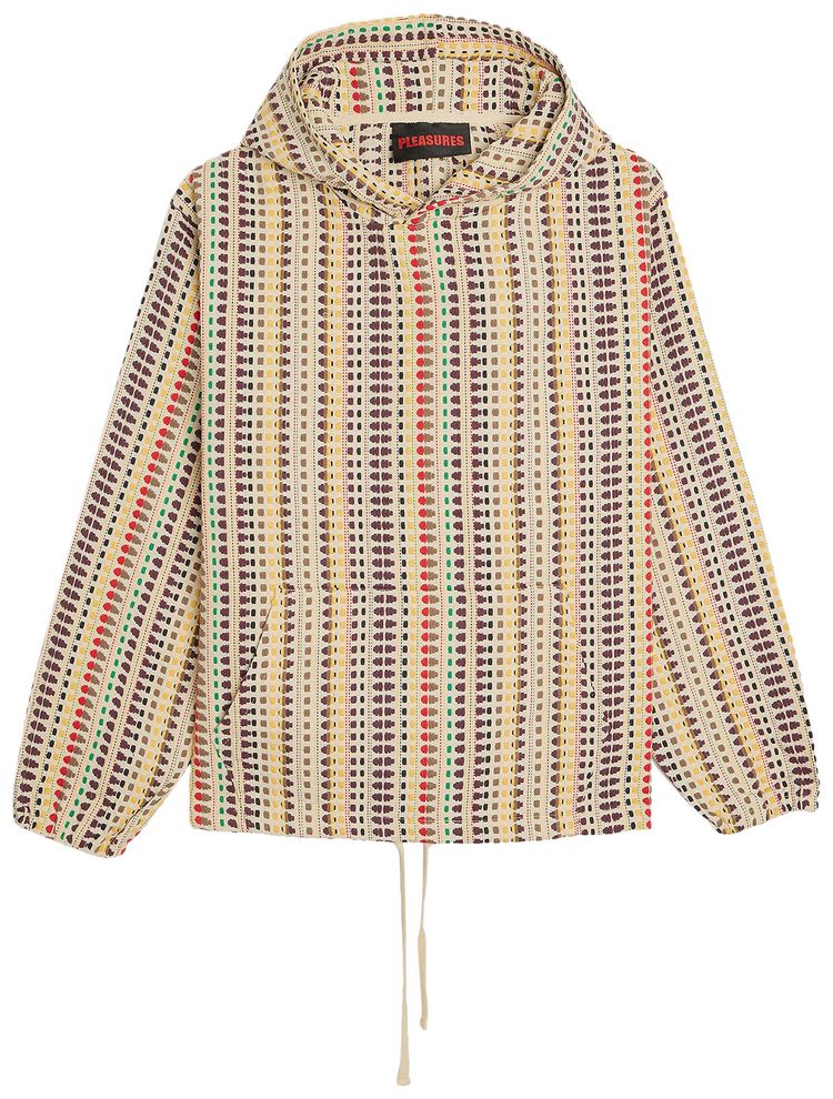 Pleasures Stitch Poncho Hoodie Ecru