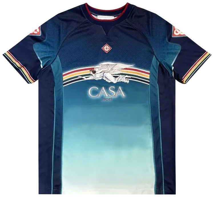 Casablanca Printed Football Top La Deesse Du Stade