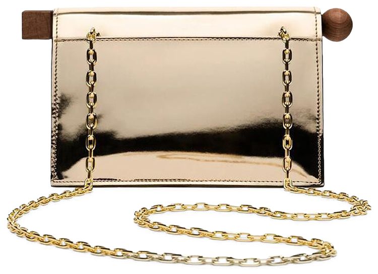 Jacquemus La Petite Pochette Rond Clutch Gold