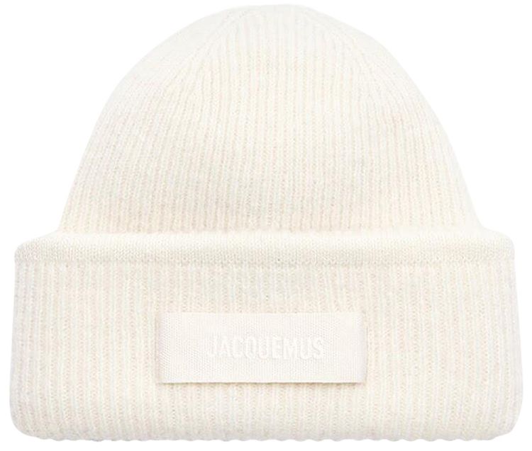 Jacquemus Le Bonnet Gros Grain Off White