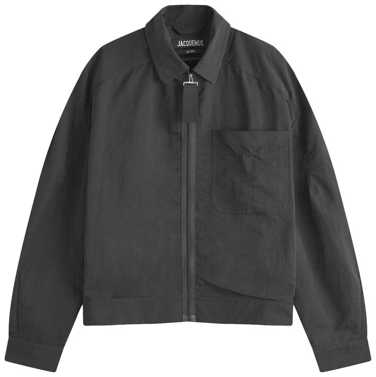 Jacquemus Linu Zip Head Jacket Black