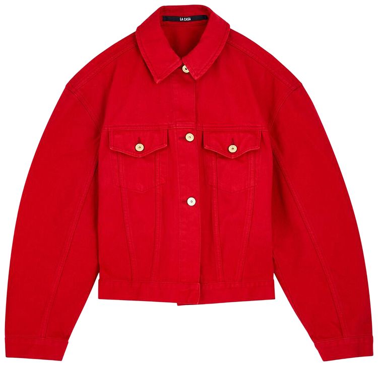 Jacquemus La Veste De Nimes Red