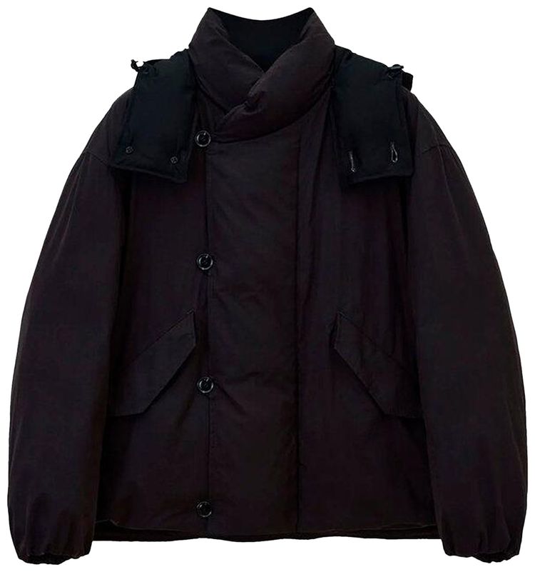 Lemaire Hooded Puffer Blouson Espresso