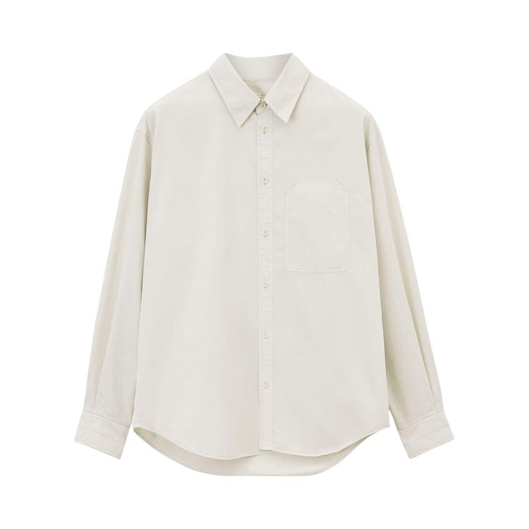 Lemaire Relaxed Workwear Shirt Creamy White