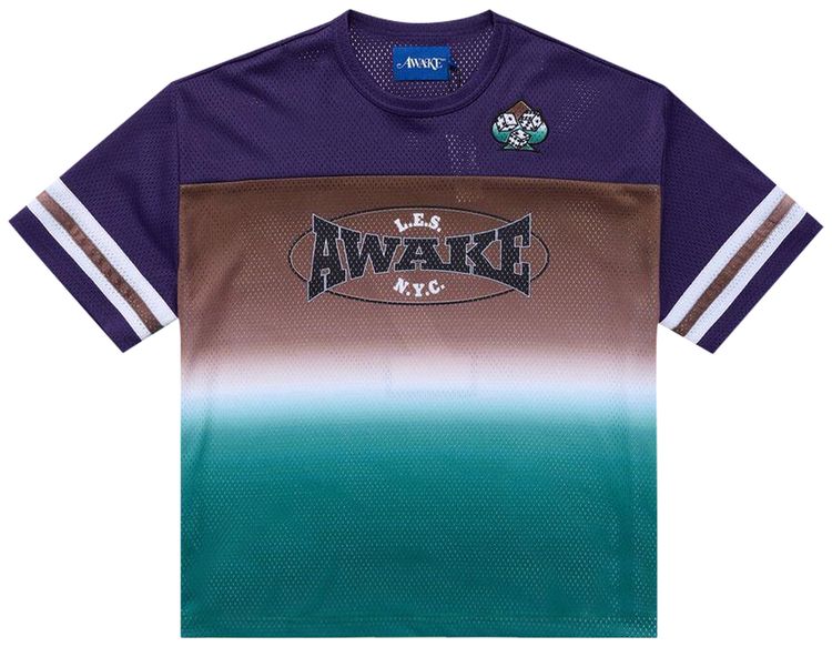 Awake NY Mesh Football Jersey BrownMulticolor