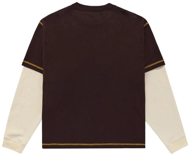 Awake NY Waffle Long Sleeve Washed Brown