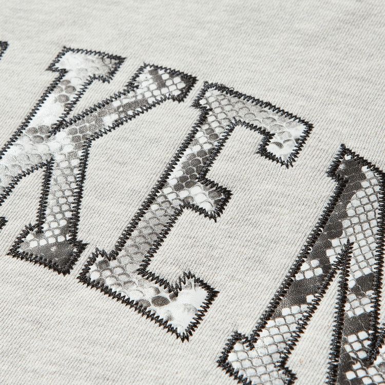 Awake NY Snake Skin Applique Hoodie Heather Grey