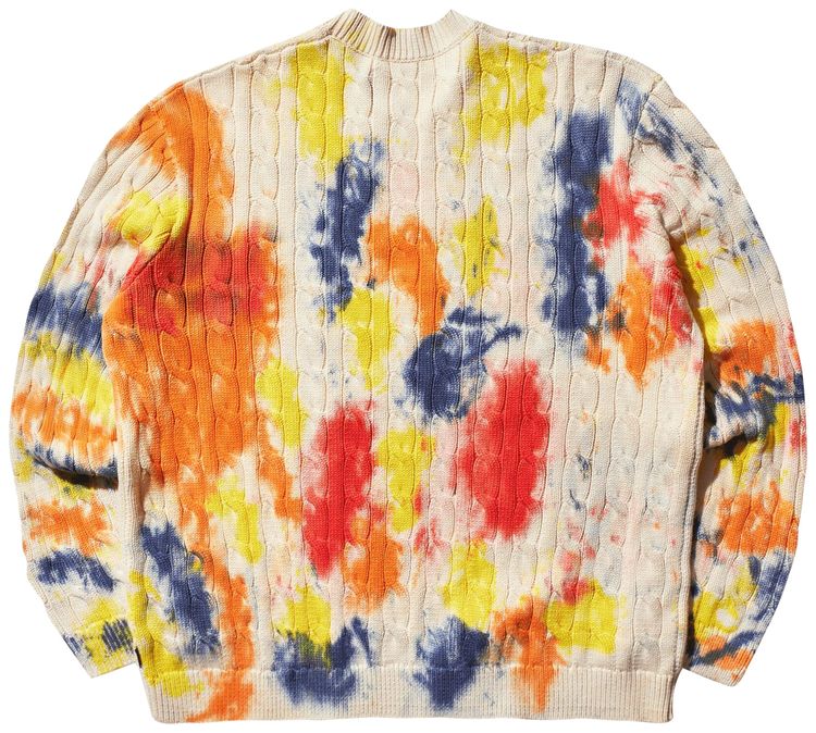 Awake NY Applique Sweater Tie Dye