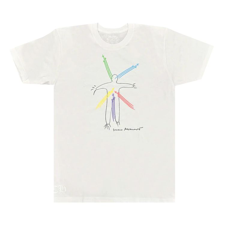 Chrome Hearts x Marina Abramovic Graphic Print T Shirt WhiteMulticolor