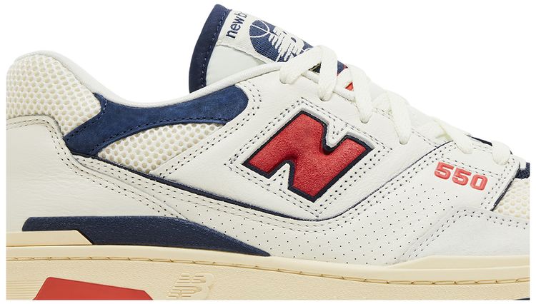 New Balance 550 Sea Salt Pack   Blast Red