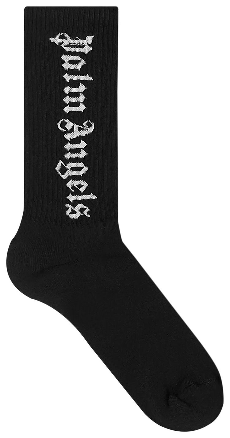 Palm Angels Classic Logo Socks BlackWhite