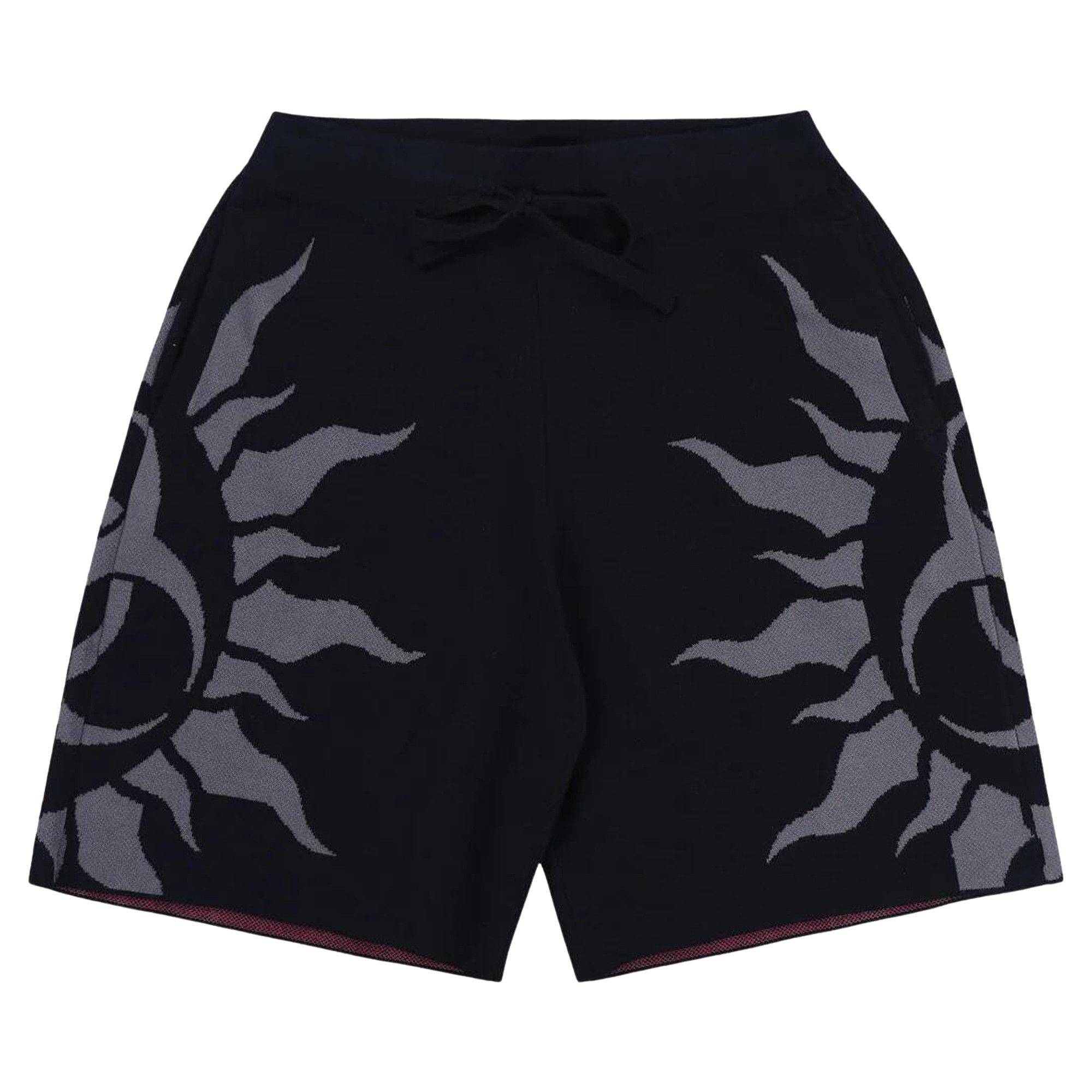 Buy Pleasures Radiation Jacquard Shorts 'Black' - P24SU019 BLAC | GOAT
