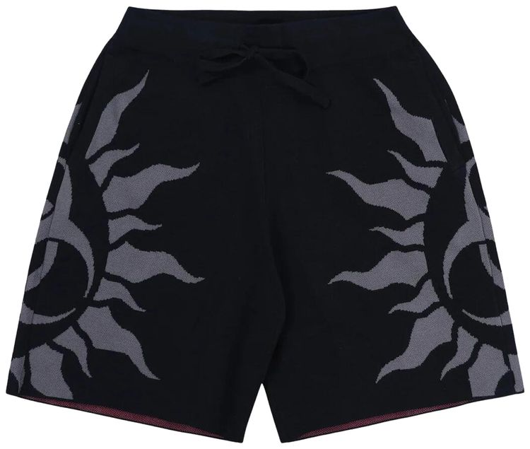 Pleasures Radiation Jacquard Shorts Black