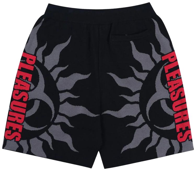 Pleasures Radiation Jacquard Shorts Black