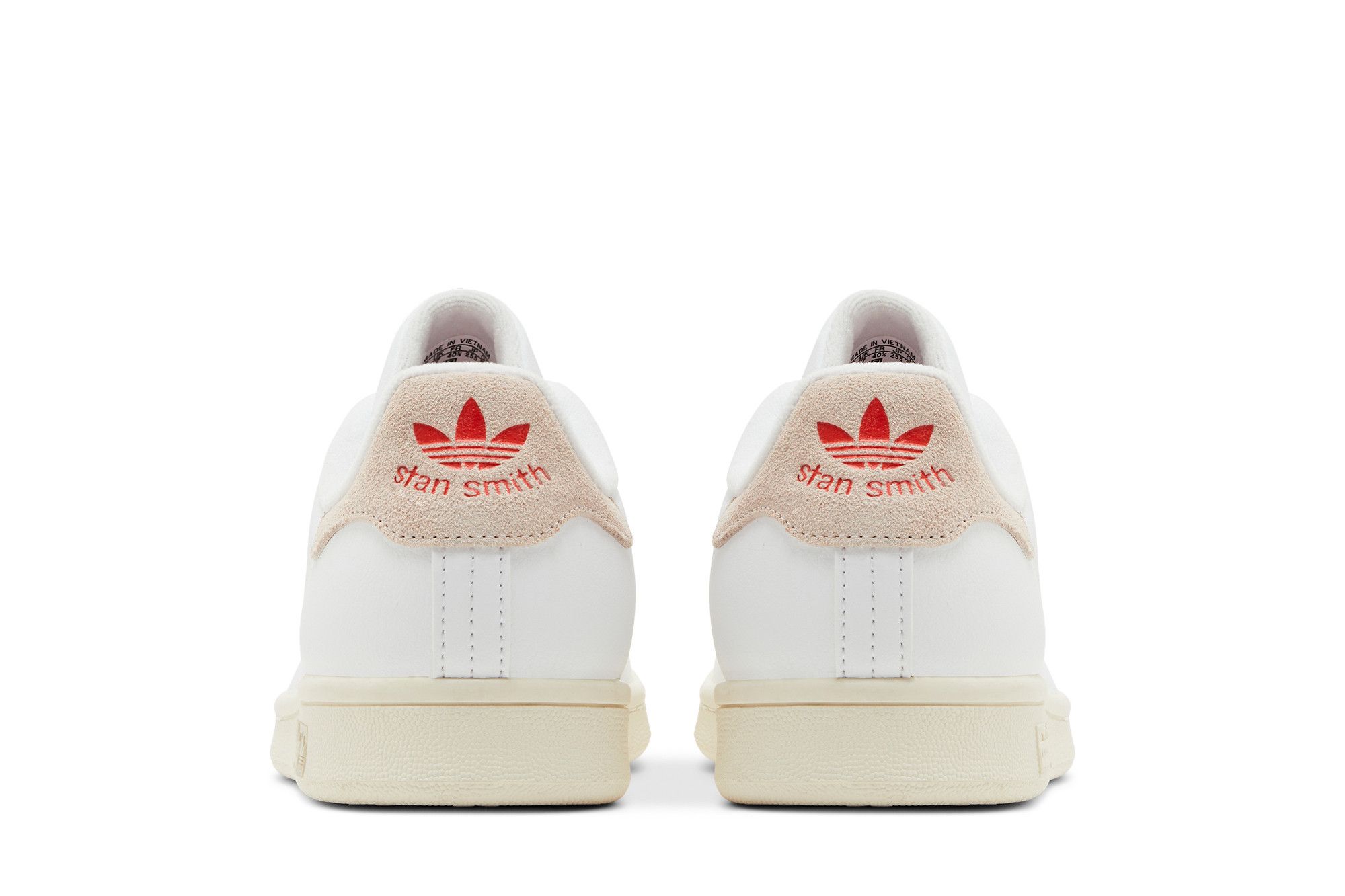 Stan smith white ray pink top