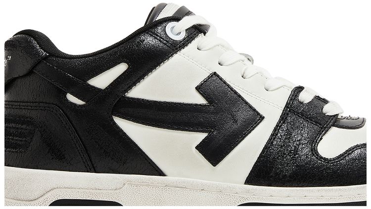 Off White Out of Office Black White Distressed