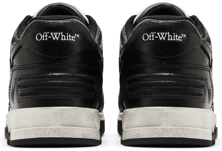 Off White Out of Office Black White Distressed