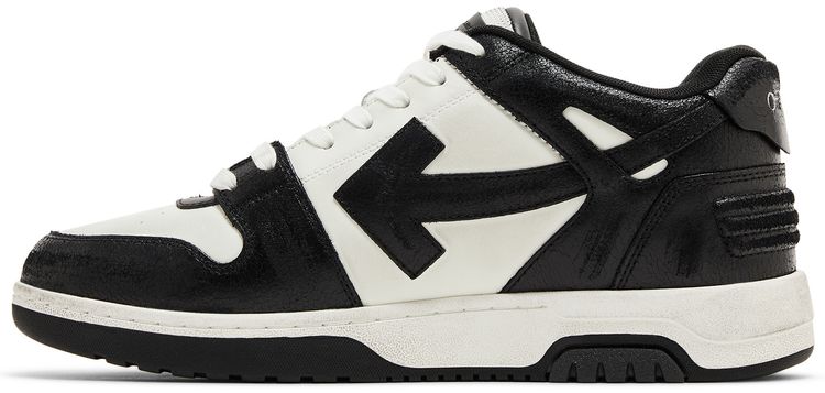 Off White Out of Office Black White Distressed