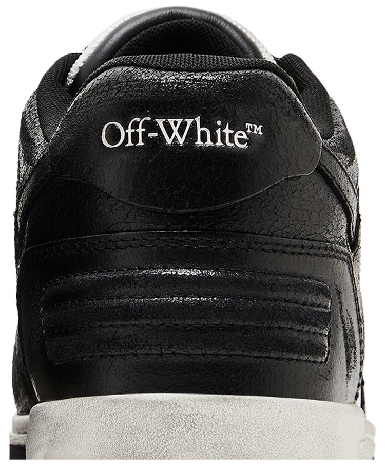 Off White Out of Office Black White Distressed