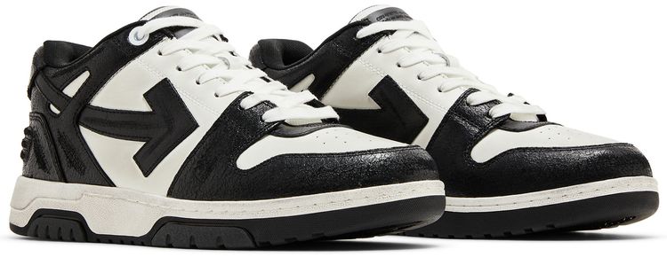 Off White Out of Office Black White Distressed