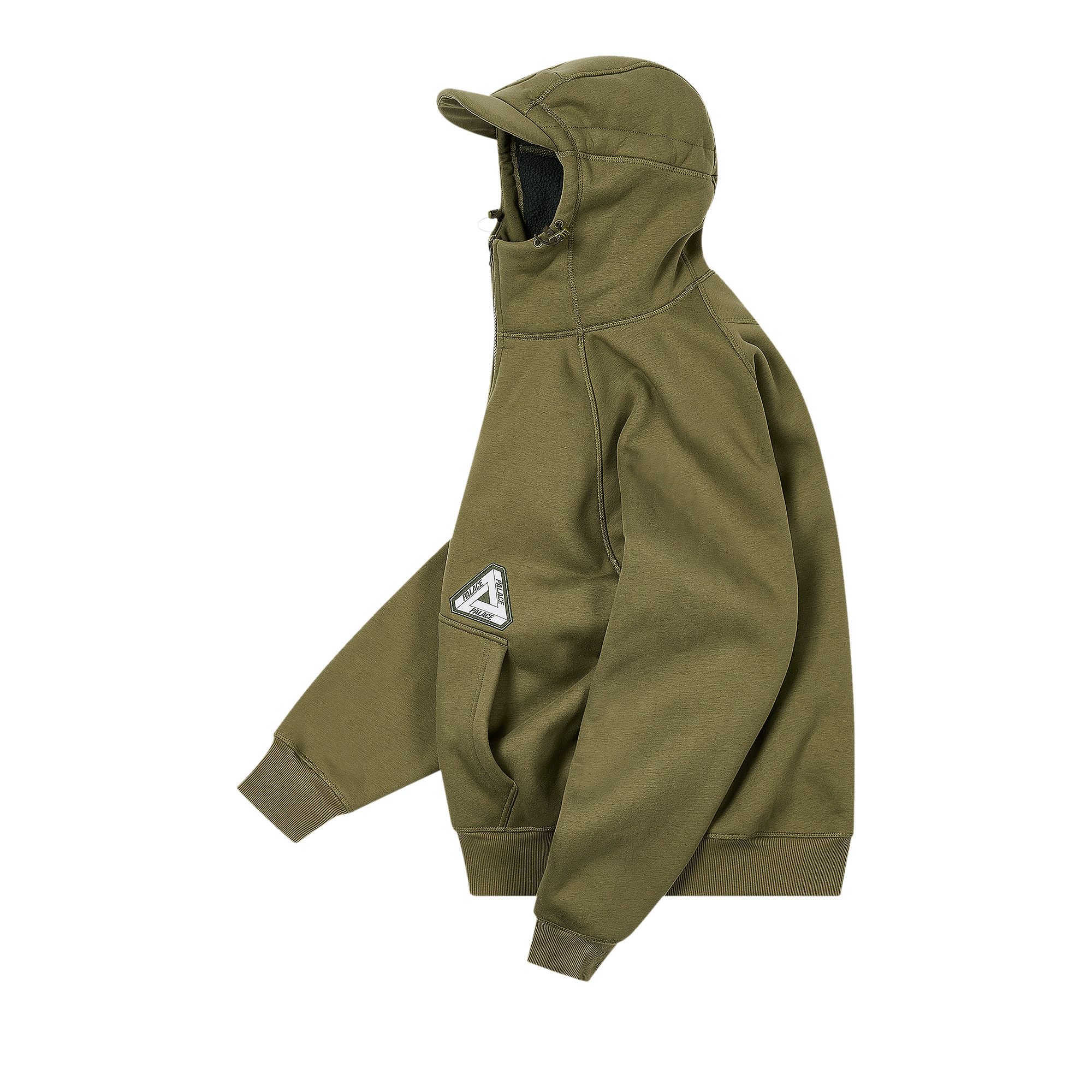 Buy Palace Thermal Bonded Cap Hood 'Olive' - P27CS109 | GOAT