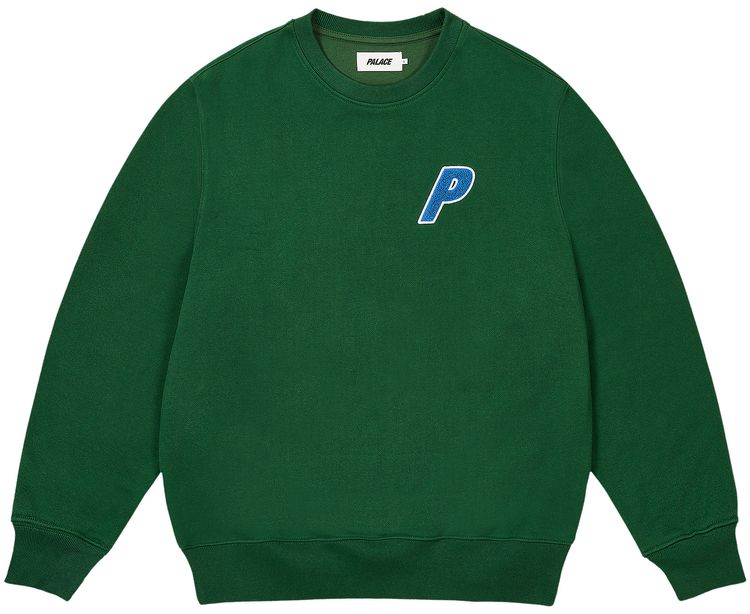 Palace Chenille Tri Ferg Crew Green
