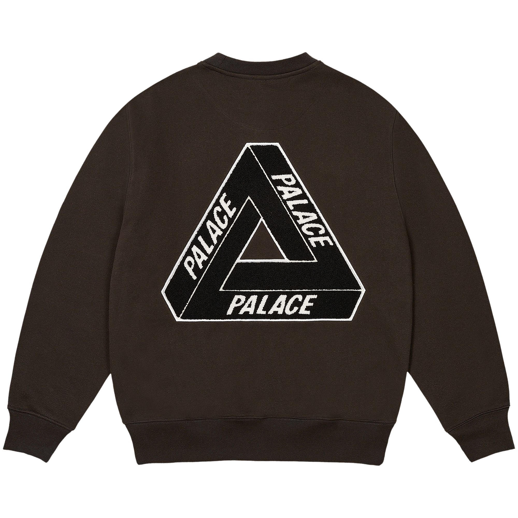 Buy Palace Chenille Tri-Ferg Crew 'Black' - P27CS122 | GOAT