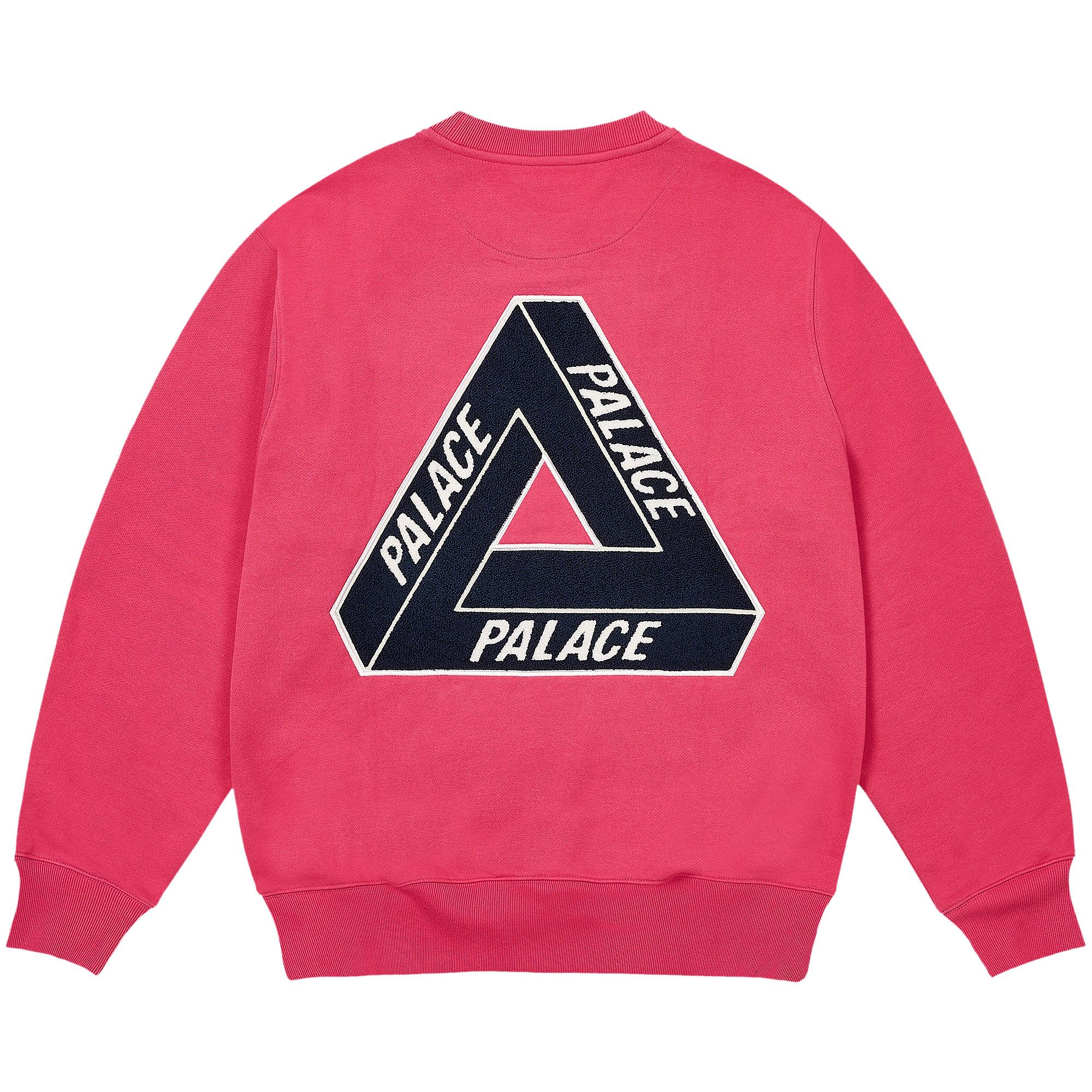 Palace Chenille Tri-Ferg Crew Navy Men's - FW24 - US