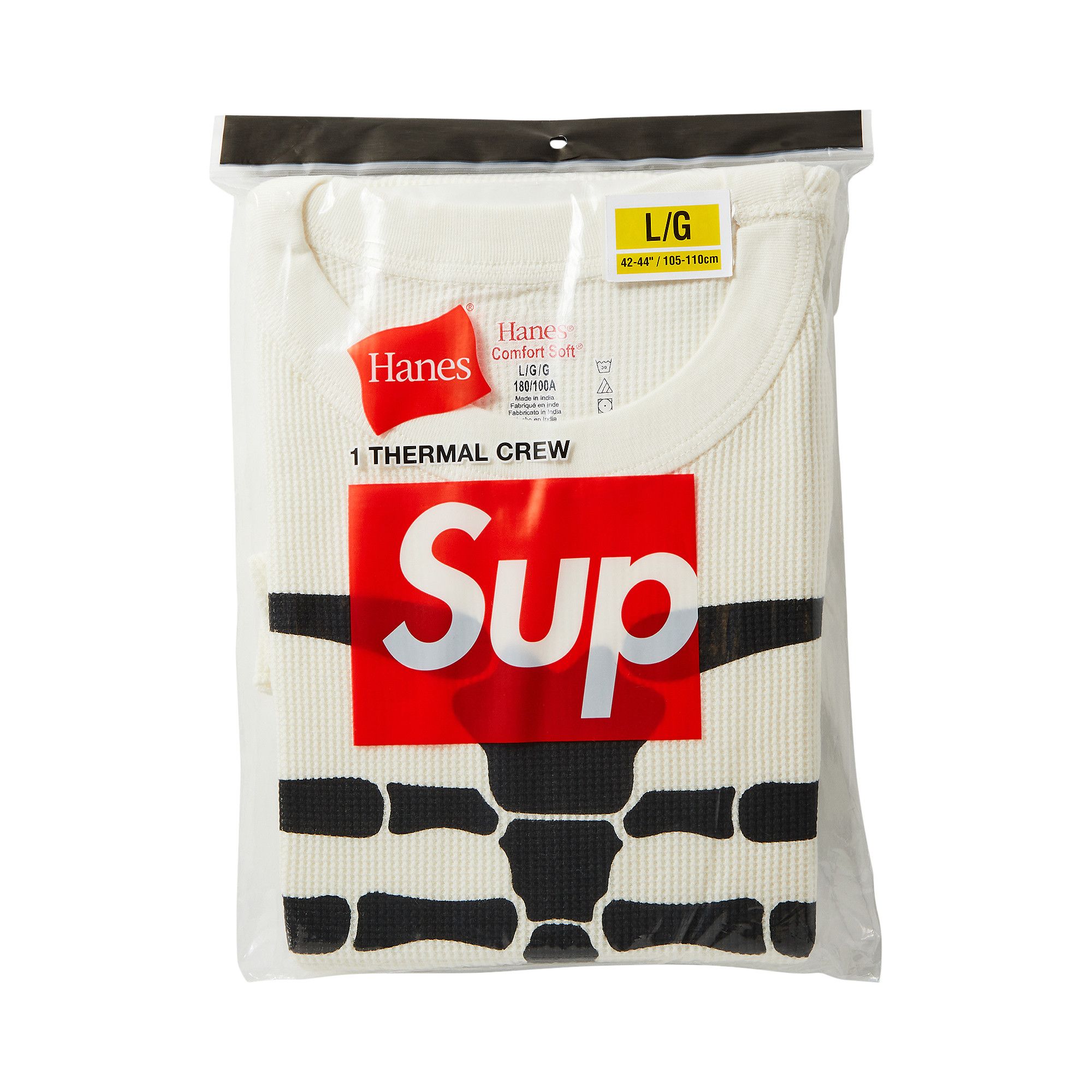 Buy Supreme x Hanes Bones Thermal Crew (1 Pack) 'Natural' - FW24A75 NATURAL  | GOAT