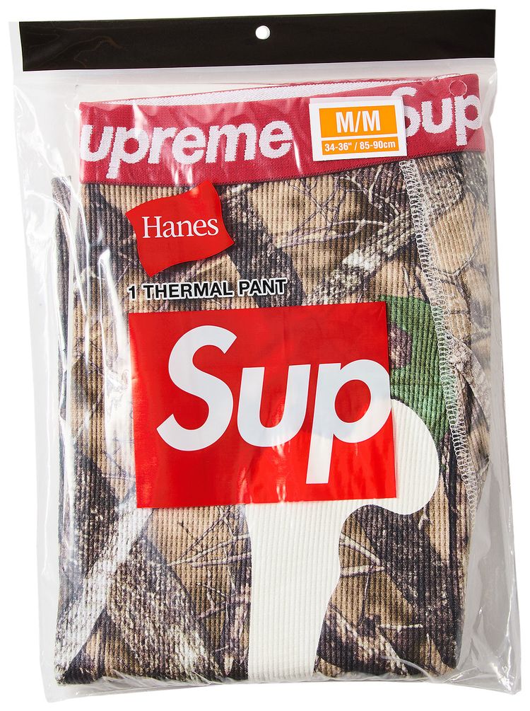 Supreme x Hanes Bones Thermal Pant 1 Pack TrueTimber HTC Fall Camo