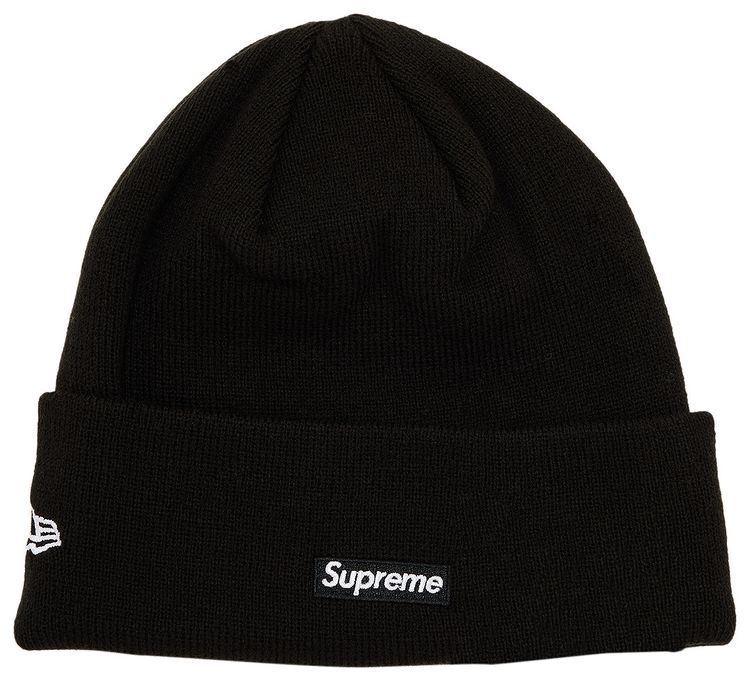 Supreme New Era Script Beanie Black